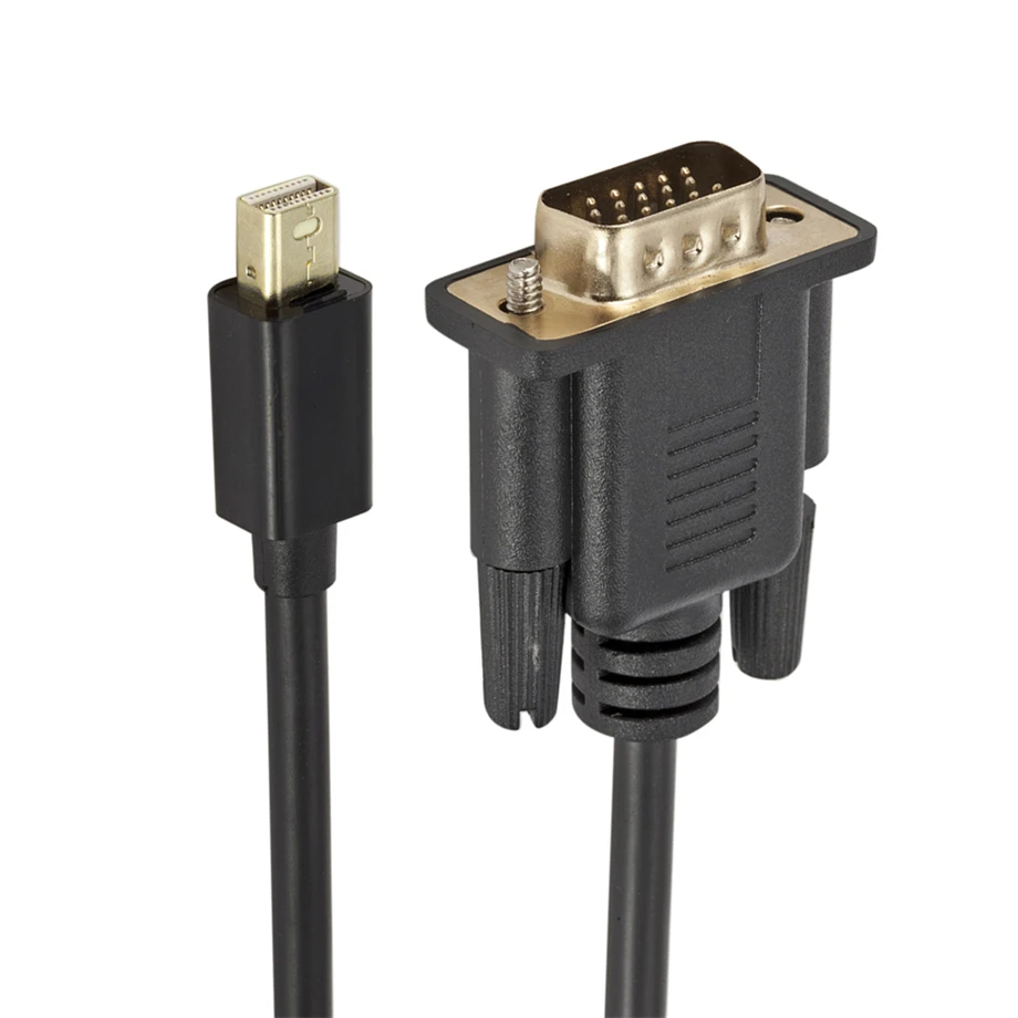 PzzPss мини-порт дисплея DP-VGA Кабель 1 8 м Папа-папа DisplayPort vga Соединительный адаптер