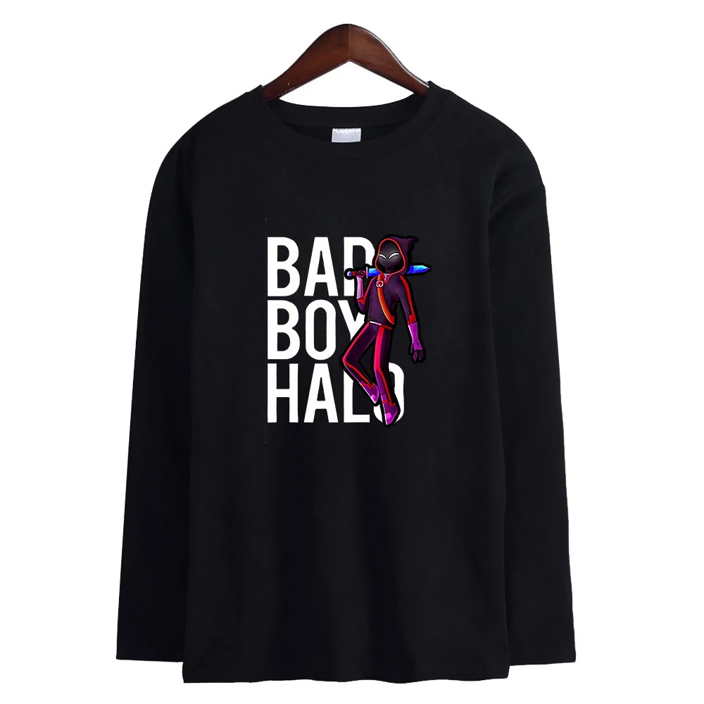 Игровая крутая уличная одежда для мальчиков badboyhalo с принтом логотипа длинным