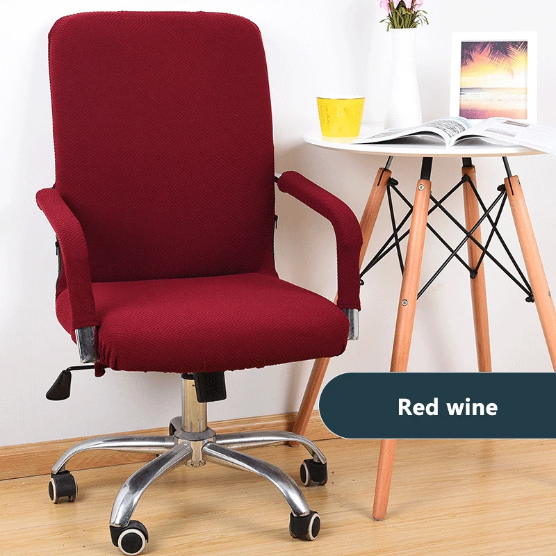 Спандекс чехол на компьютерное кресло эластичная ткань для офисного стула легко