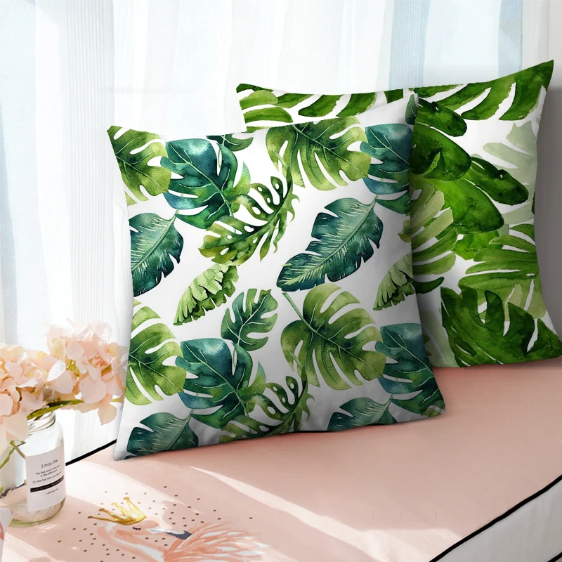 Чехол для подушки из чистого льна Fuwatacchi зеленый чехол дома дивана декоративные