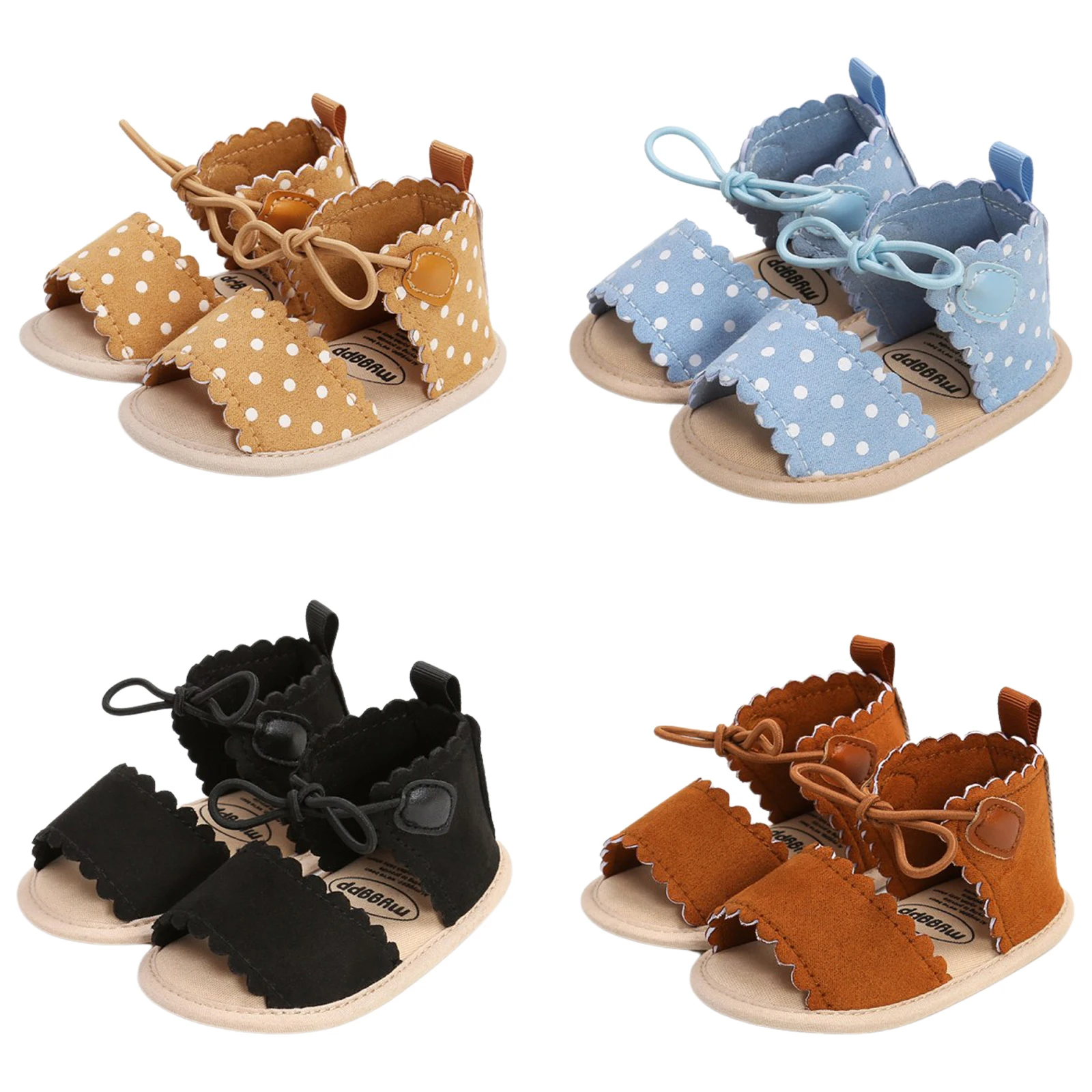 

Toddler Baby Girls Bow Polka Dot Sandals Party Princess Sandals Summer Beach Shoes Infant Baby Girl Shoes