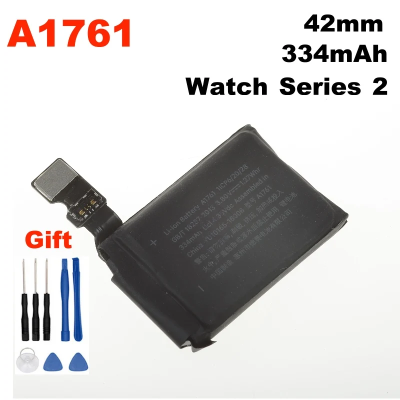 Оригинальный аккумулятор A1761 334 мАч для Apple watch 2 42 мм Series a1761