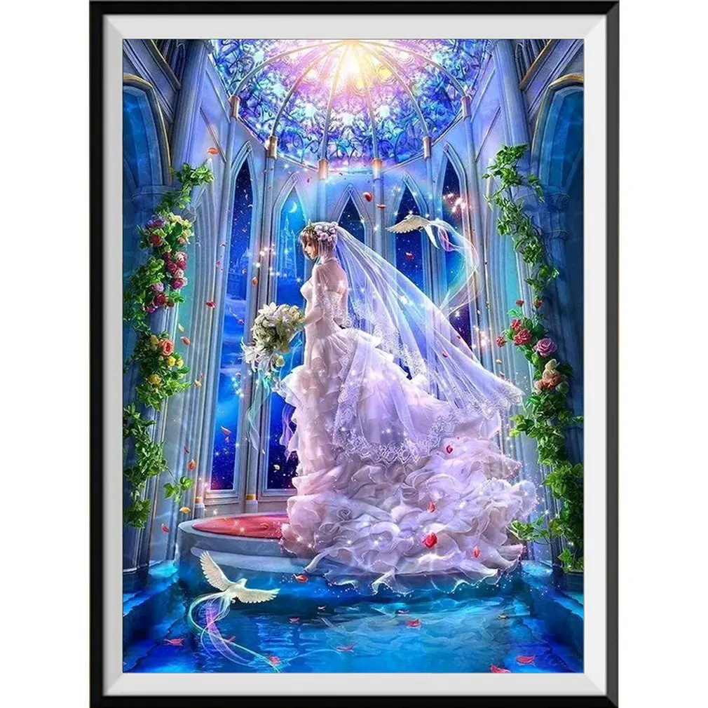 Алмазная картина невесты красочная абстрактная украшение для дома лучший