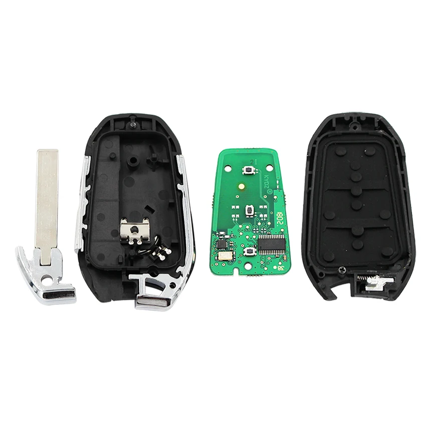Бесключевой умный телефон с тремя кнопками чип 433 МГц 4A для Peugeot 208 308 508 3008 5008