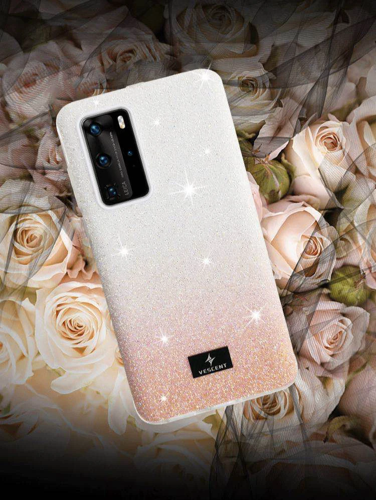 Роскошный блестящий бриллиантовый чехол для Huawei P40 Pro высококачественный