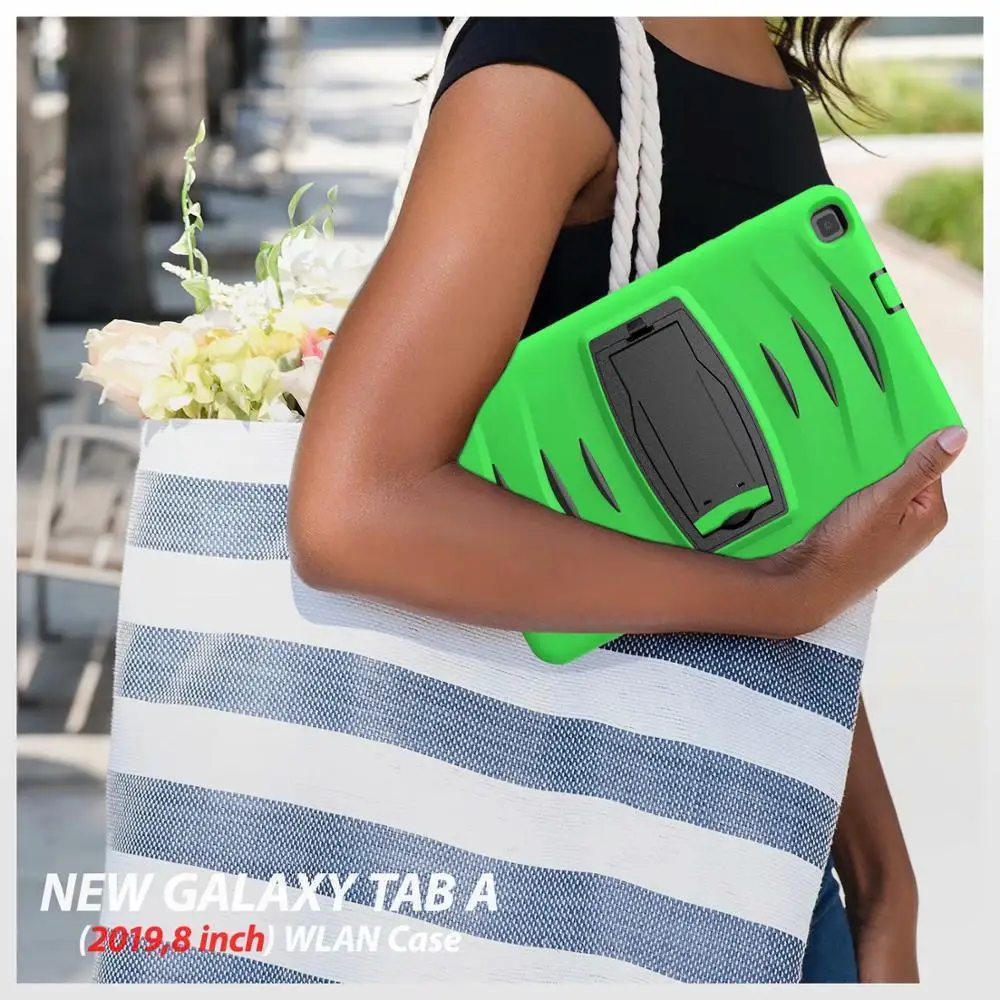 

Tablet Protect Case For Samsung Galaxy Tab A 8.0 inch T290 T295 T297 2019 Kids Safe Shockproof Silicone Cover Stand Funda+pen