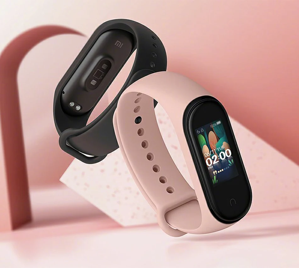 Оригинальный Xiaomi Mi смарт-браслет 4 Bluetooth 5 0 фитнес-браслет AMOLED цветной сенсорный