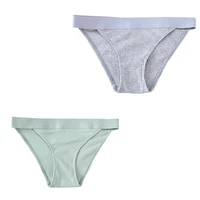 womens panties cotton threaded underwear low waist sexy briefs female breathable bikini comfort panties seamless underpants