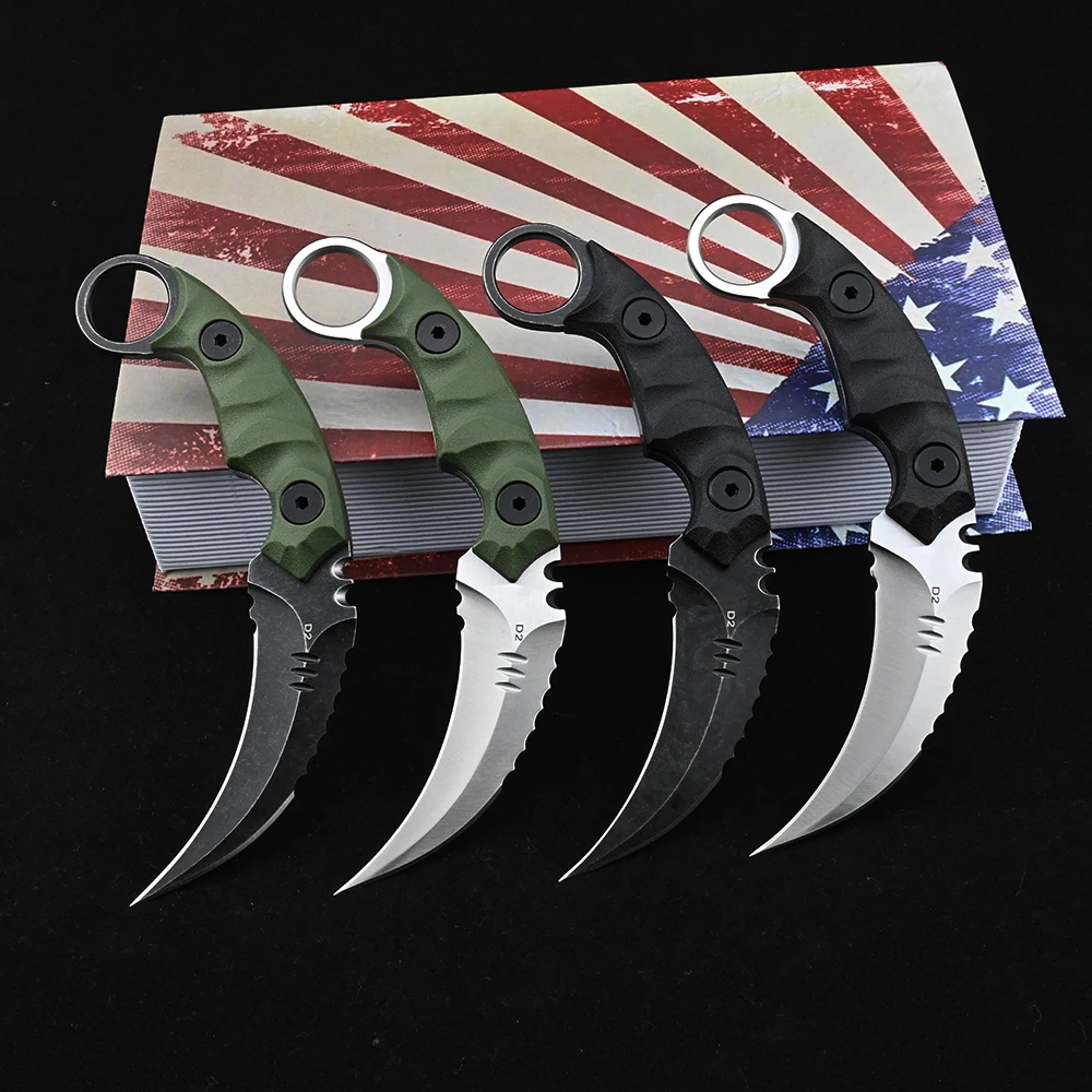 

Outdoor High-hardness D2 Steel Fixed Blade Field Survival Saber Self-defense Equipment