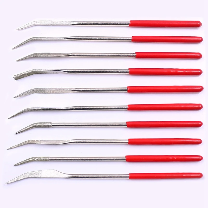 

Curved Mini Diamond File Set Needle File Set Coated Diamond File Metal File Set