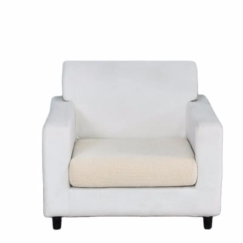 

Funiture Protector Jacquard Thick Sofa Cushion Cover Corner Sofa Seat Cushion Slipcover Elastic Solid Color Couch Cover