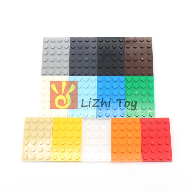 Детали MOC для кирпича 3032 пластина 4x6 классический элемент сделай сам светящийся