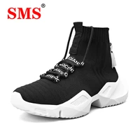 sms high top fashion mens sock sneakers men shoes breathable men running shoes non slip comfortable footwear trend zapatillas