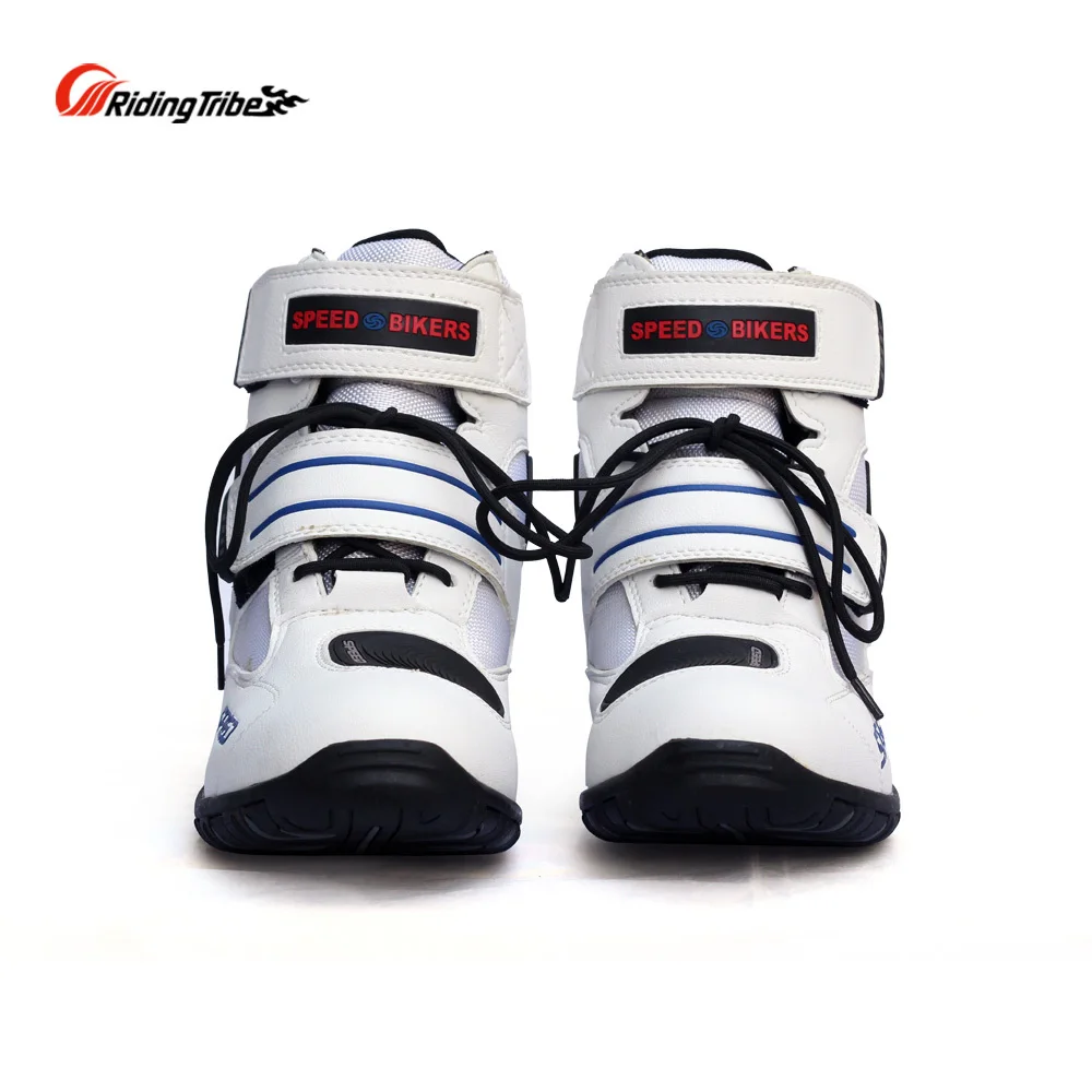 Мужские и женские мотоциклетные ботинки противоскользящие дышащие для езды на