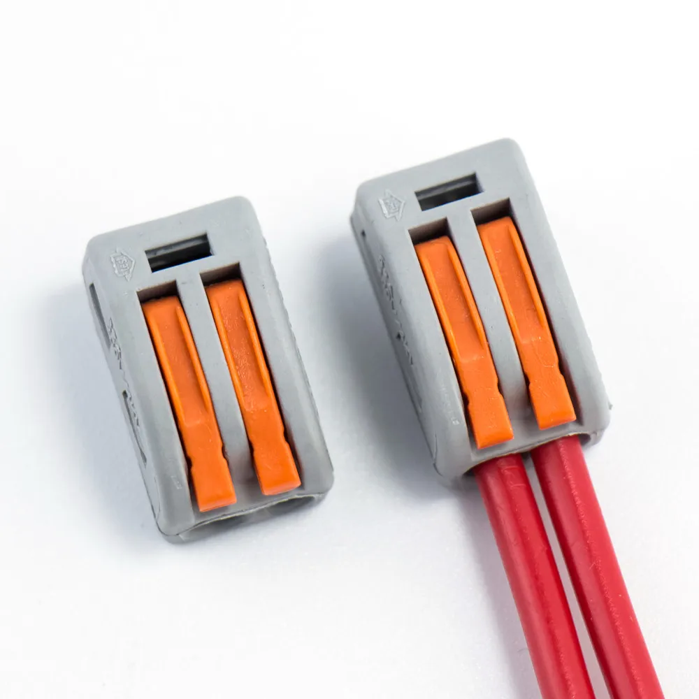 

20pcs Universal Fast Wiring 2 Pin Mini Wire Connector Terminal Block Rgb Conector Accessories With box