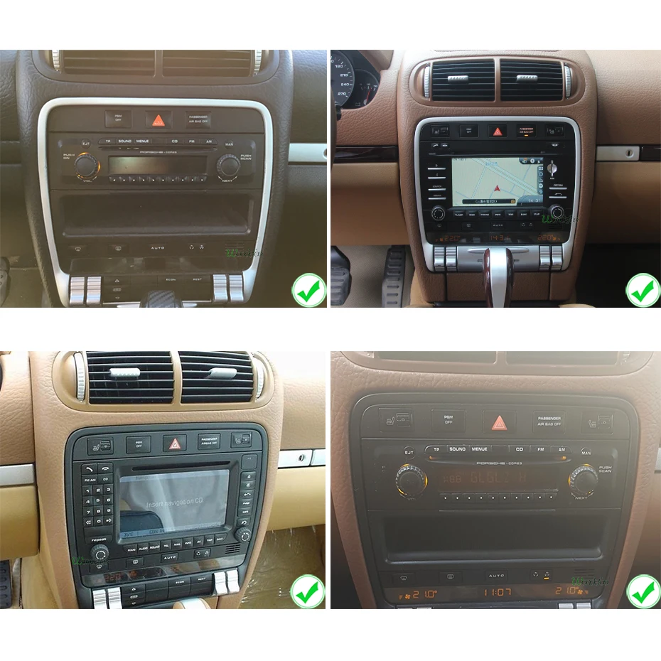 Android 9,0 DSP 64G радио GPS 2 DIN в автомобиль для Porsche Cayenne 2003-2010 Cayenne S GTS 2003-2010 навигация ips экран dvd-плеер