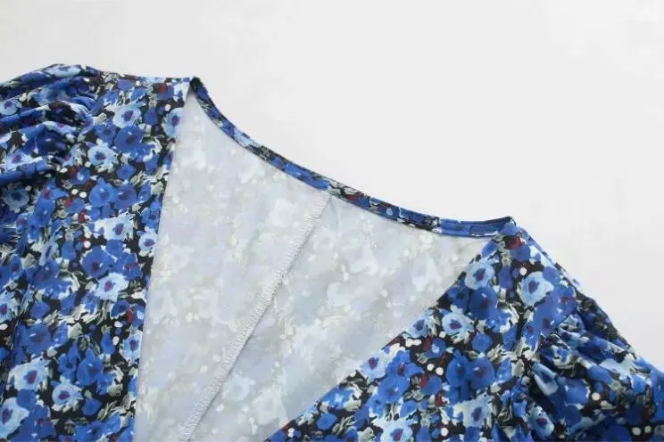 Модное платье с длинным рукавом женская одежда 2020 осенние платья цветочным