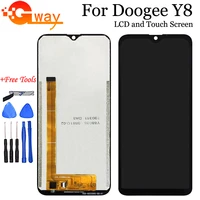 6 1 for doogee y8 lcd display and touch screen digitizer assembly replacement for doogee y8 phone spare part toolsadhesive