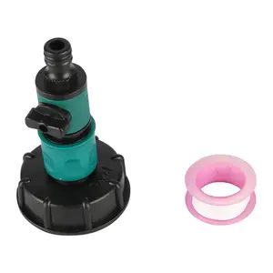 Переходник для резервуара IBC, быстроразъемный штуцер для резервуара для воды, прочный садовый сменный клапан с грубой резьбой, Стандартный, 60 мм