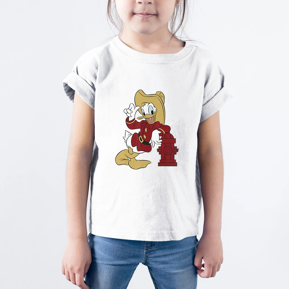 

Disney Children Donald Duck Printing T-Shirts Four Seasons Trend Dropship Kids Tees Summer New Products Fashion Outdoor T Shirts