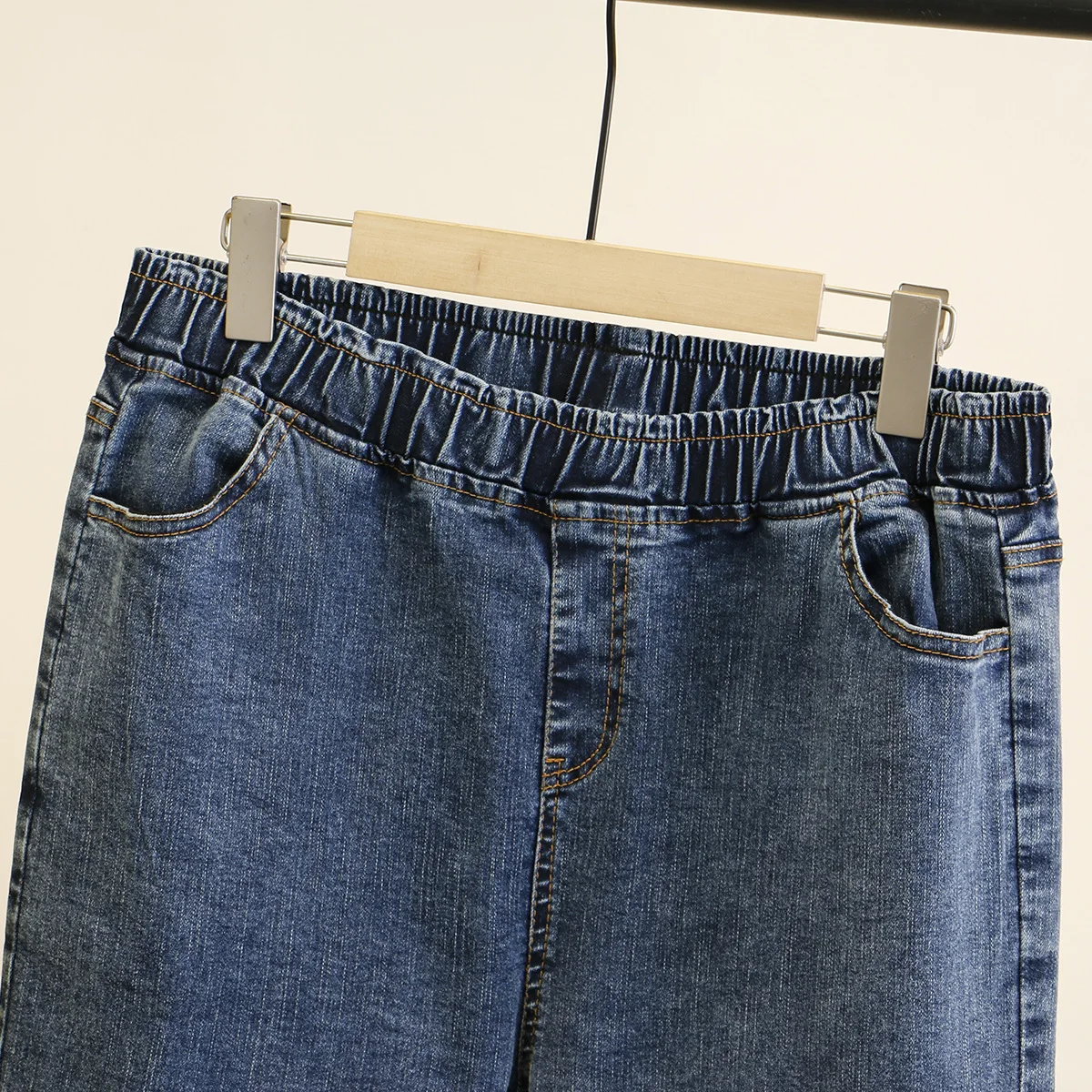 Женские весенние джинсы женские шаровары Стрейчевые джинсовые брюки с