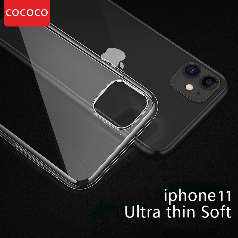 Phone Case For Apple Iphone 11 11PRO 11PROMAX Silicon TPUSoft Ultra Thin Transparent Cover Shockproof Bag Collision angle |