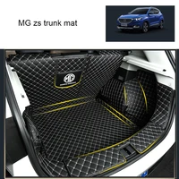 high quality leather car trunk mat cargo liner for mg zs 2019 2020 2021 boot carpet interior accessories covers