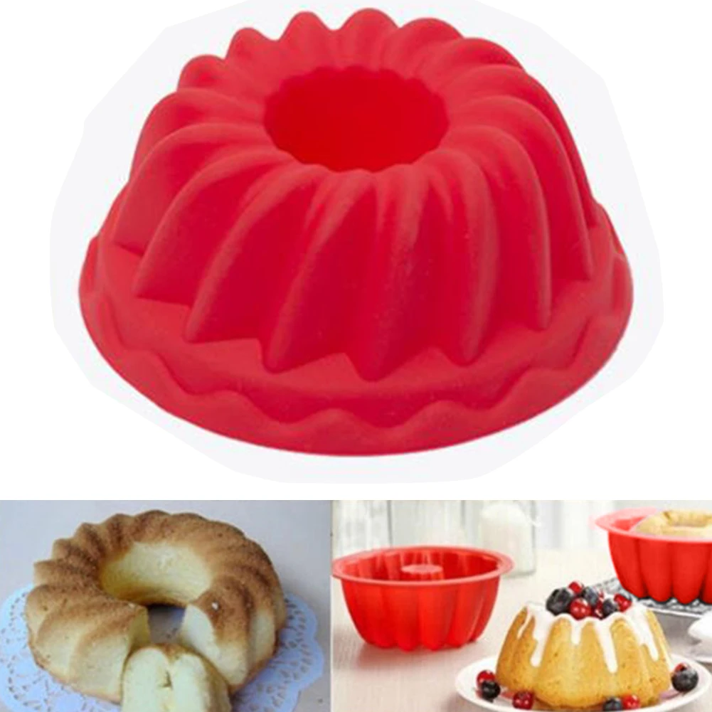 2Pcs Spiral Ring Cooking Silicone Mold Bakeware Kitchen Bread Cake Decorating Tools Fondant Sugar Craft | Дом и сад