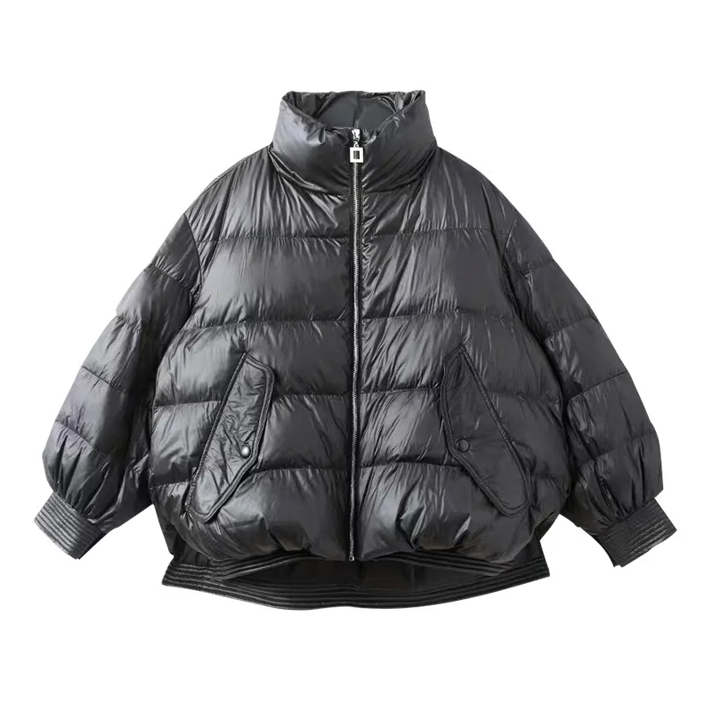 

down upset jacket female feather coat of qiu dong wholesale manufacturer provides straightly cotton-padded jacket