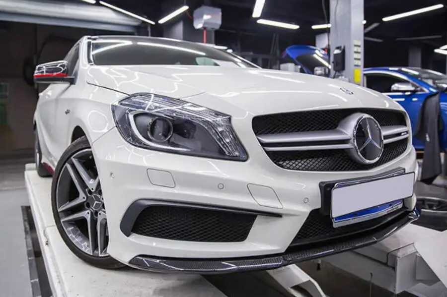 Автомобильный карбоновый передний бампер спойлер автомобильный диффузор