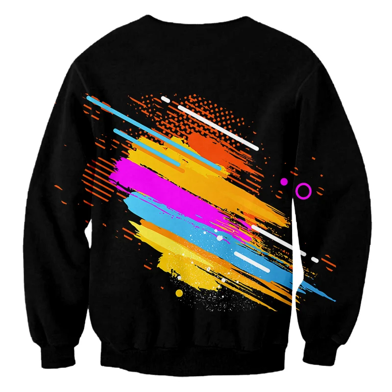 Свитшот IFPD мужской с 3d рисунком худи длинным рукавом цветным принтом в стиле