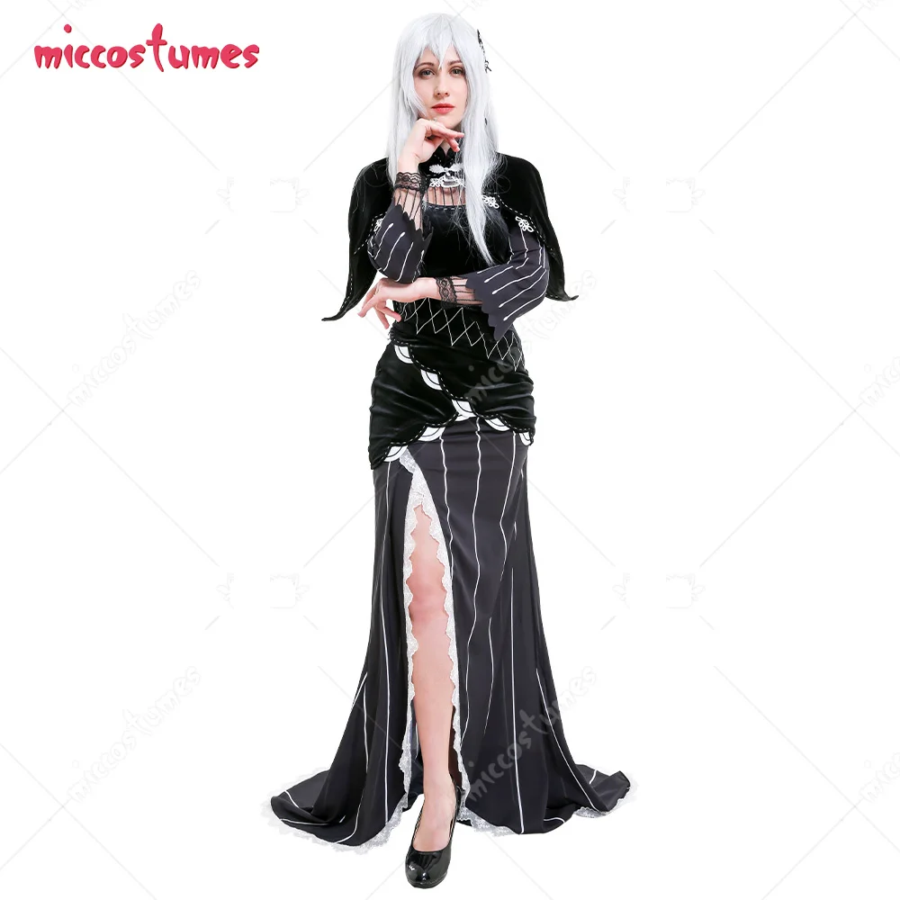 

Echidna Witch of Greed Cosplay Costume Retro Witch Gown Dress with Cape