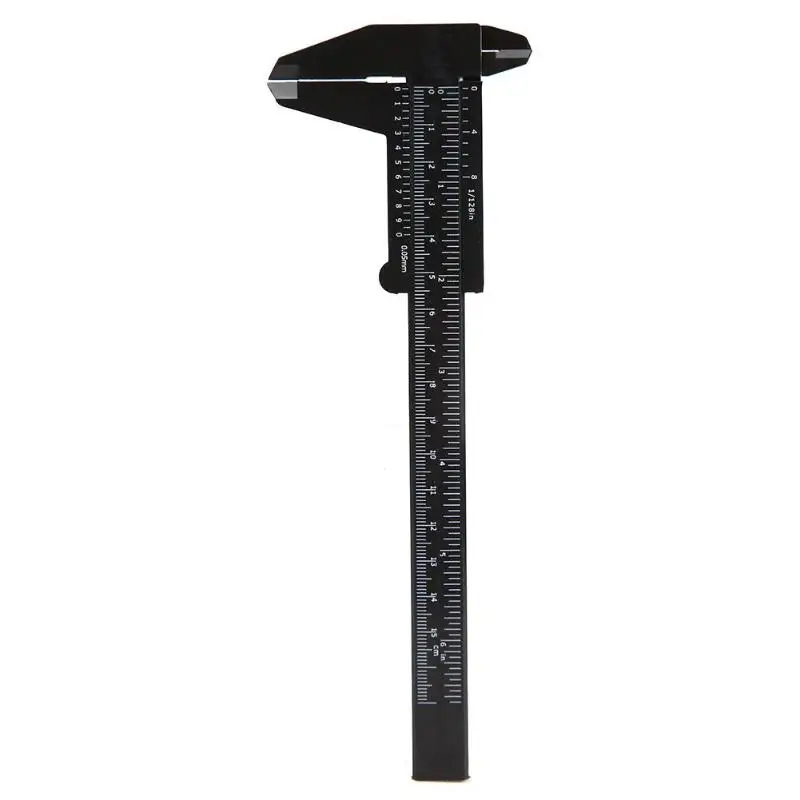 150mm Type 2 Black 150 мм ЖК-цифровая линейка Электронный штангенциркуль из углеродного волокна микрометр двойная шкала пластиковый студенческий измерительный инструмент - Цвет: 150mm Type 2 Black