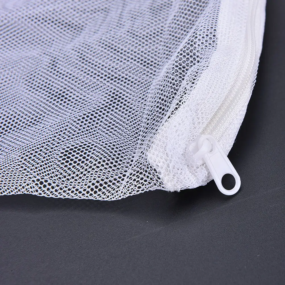 

White 1Pcs Aquarium Fish Tank Pond Filter Mesh Bag Net For Bio Ball Carbon Media Ammonia Bag Isolation Bag