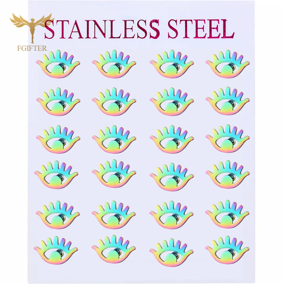 Женские серьги гвоздики из нержавеющей стали вечерние ювелирные изделия новинка