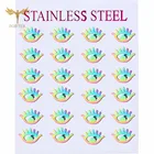 Новинка 2021, Роскошные красочные серьги-гвоздики от сглаза для женщин, серьги на удачу из нержавеющей стали, серьги для вечеринок, ювелирные изделия