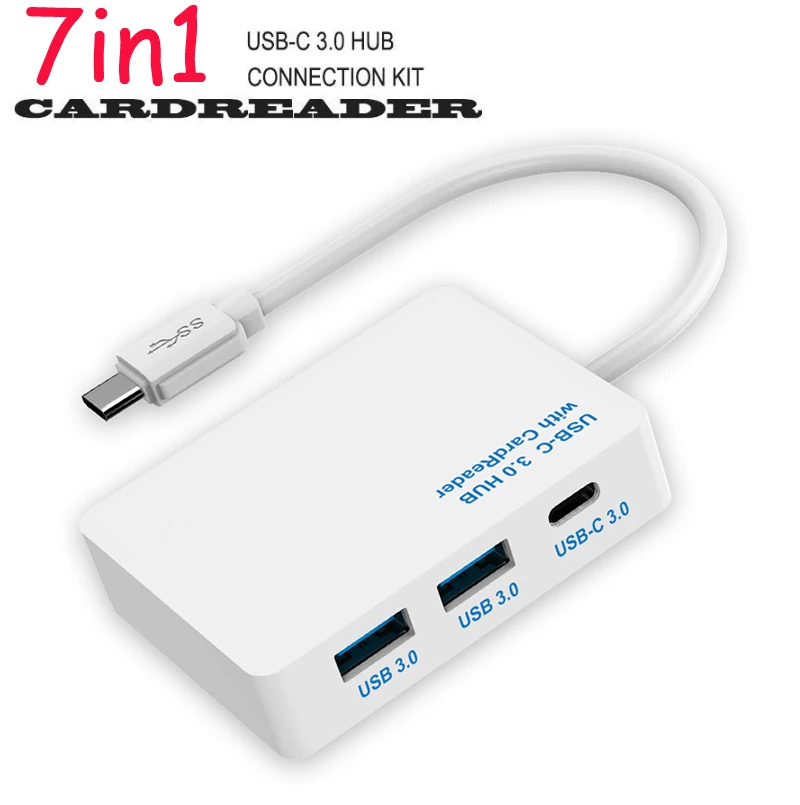 Type C TF SD SDHC MS M2 Устройство для чтения карт памяти USB к 3 0 концентратор MacBook Dell ASUS Samsung