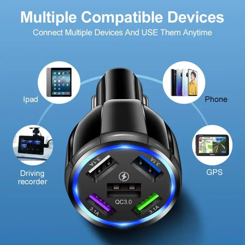 

Автомобильное зарядное устройство с двумя USB-портами, 15 А