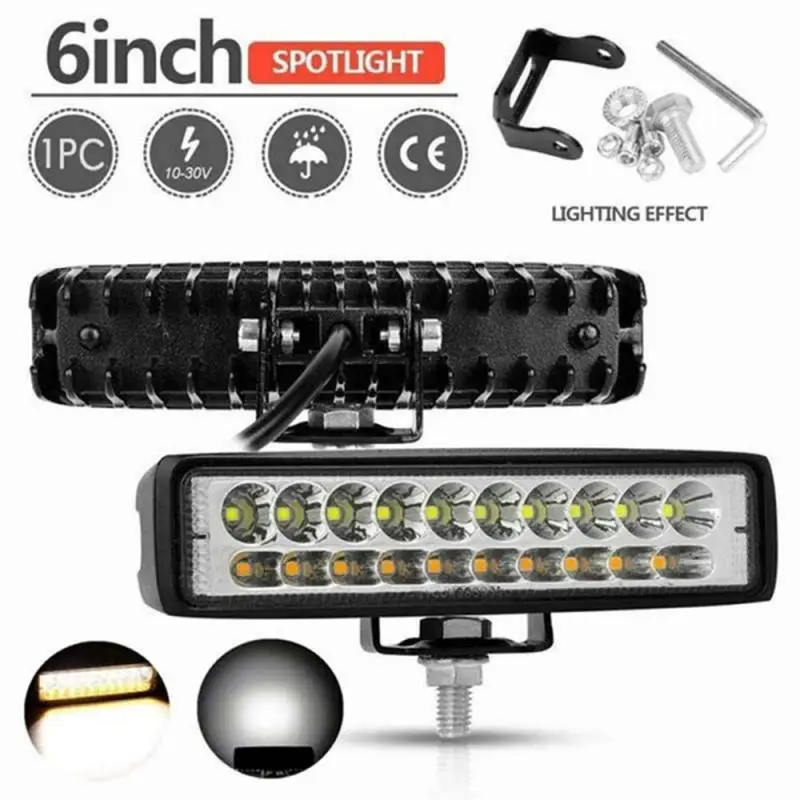 Противотуманная фара для автомобиля 6 дюймов 18 светодиодов 60 Вт | Автомобили и