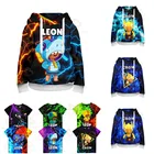 3d для маленьких мальчиков и девочек в стиле Харадзюку browlers пониt и звезды, Leon одежда Детский свитер съемки Куртка игровая топы с длинными рукавами, подростковая одежда