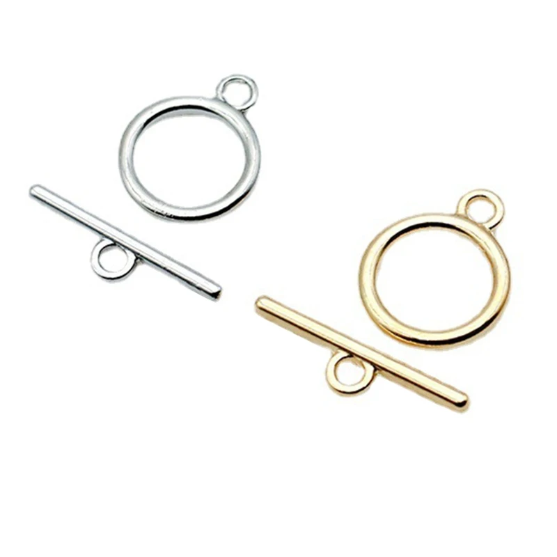 

10 Set Toggle Clasps Bar and Ring Clasps OT End Clasps Connectors for Bracelet Necklace Jewelry Components Making