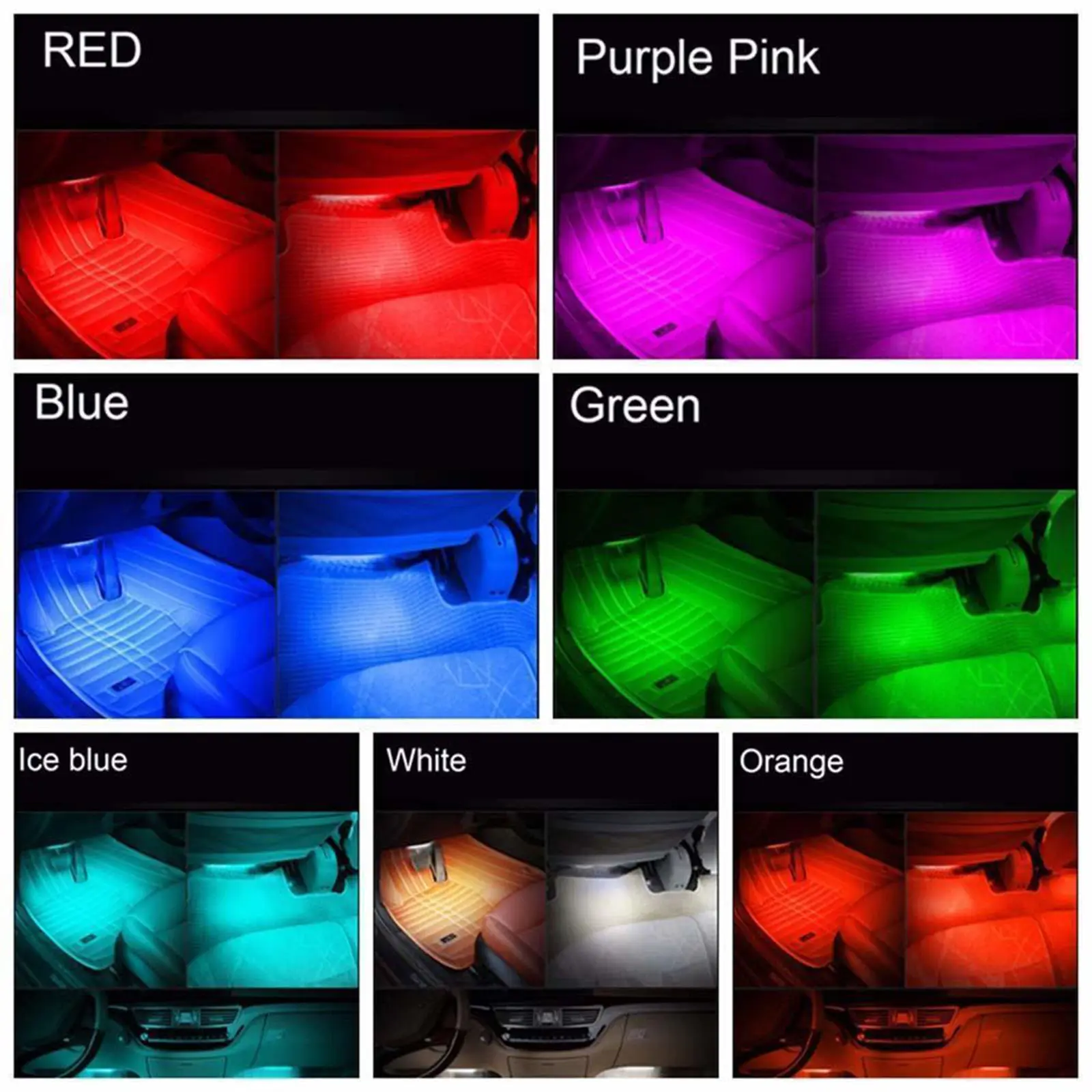YKVEHICLE RGB автомобильные декоративные огни атмосферные водонепроницаемые функции