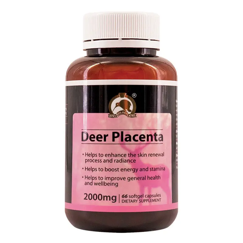 

New Zealand Gold Kiwi Deer Placenta Capsule Women Health Wellness Beauty Dietary Supplement Vitality Energy Stamina Anti Aging