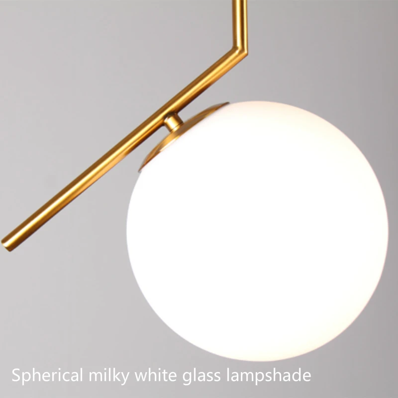 Постмодернизм сферической подвесной светильник с Стекло абажур бар Cafe