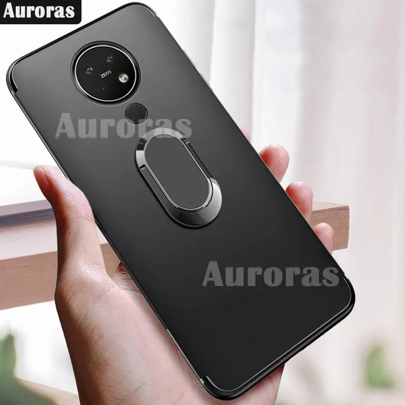 Auroras чехол для Nokia 6 2 Ультратонкий матовый мягкий с магнитным кольцом 7 мягкие