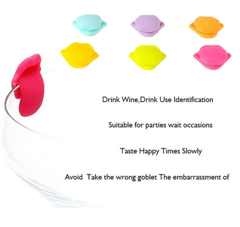 Маркер на стакан для вина 6 шт. идентификатор винной лампы маркеры стаканов очков