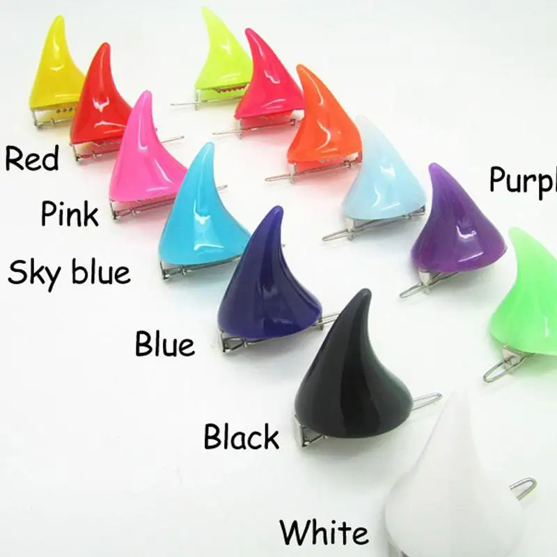 Горячая Распродажа 1 пара ужасов Готический маленький демонический гудок клипса