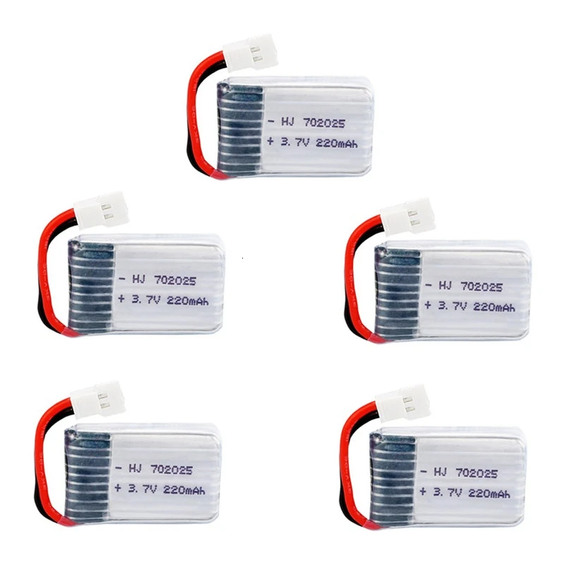 3,7 V 220mAh Lipo батарея для 3,7 v Аккумуляторная батарея для X4 X11 X13 RC Дрон Квадрокоптер запасные части 702025 - Цвет: Burgundy