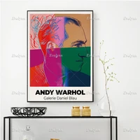 andy warhol exhibition postergeorge gershwin art print minimalism wall art prints home decor canvas gift floating frame