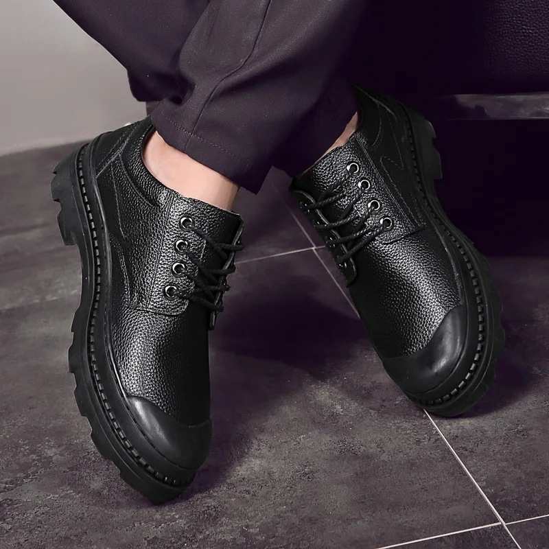 

Genuine Leather Men Shoes lace up oxfords Soft Men Casual Men Shoes comfortable Breathable Men Fashion Luxury Flats shoes